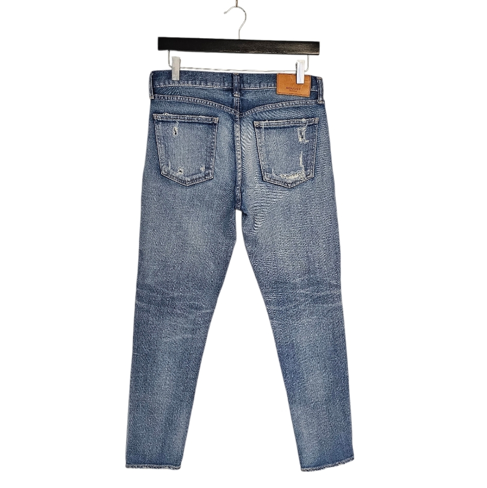 Moussy Vintage Mid Rise Distressed Y2K Skinny Ankle Light Blue Jeans 27 Preowned - Picture 2 of 10